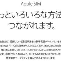 Apple SIMが日本で販売。回線はauが提供、海外旅行時に現地のネットワークで通信が可能に